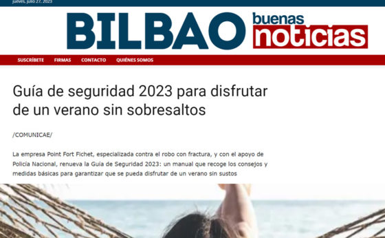 Bilbao buenas noticias se hace eco de la campaña de verano de Point Fort Fichet